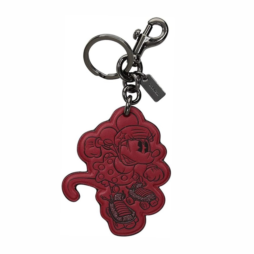 Coach Minnie Mouse Glitter Keychain